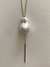 Load image into Gallery viewer, Baroque Pearl Slide Necklace