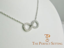 Load image into Gallery viewer, Diamond Infinity Necklace
