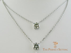 Custom Opal and Amethyst Birthstone Necklace