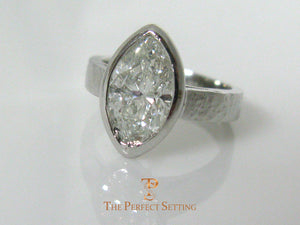 Marquise Diamond Bezel Set Ring