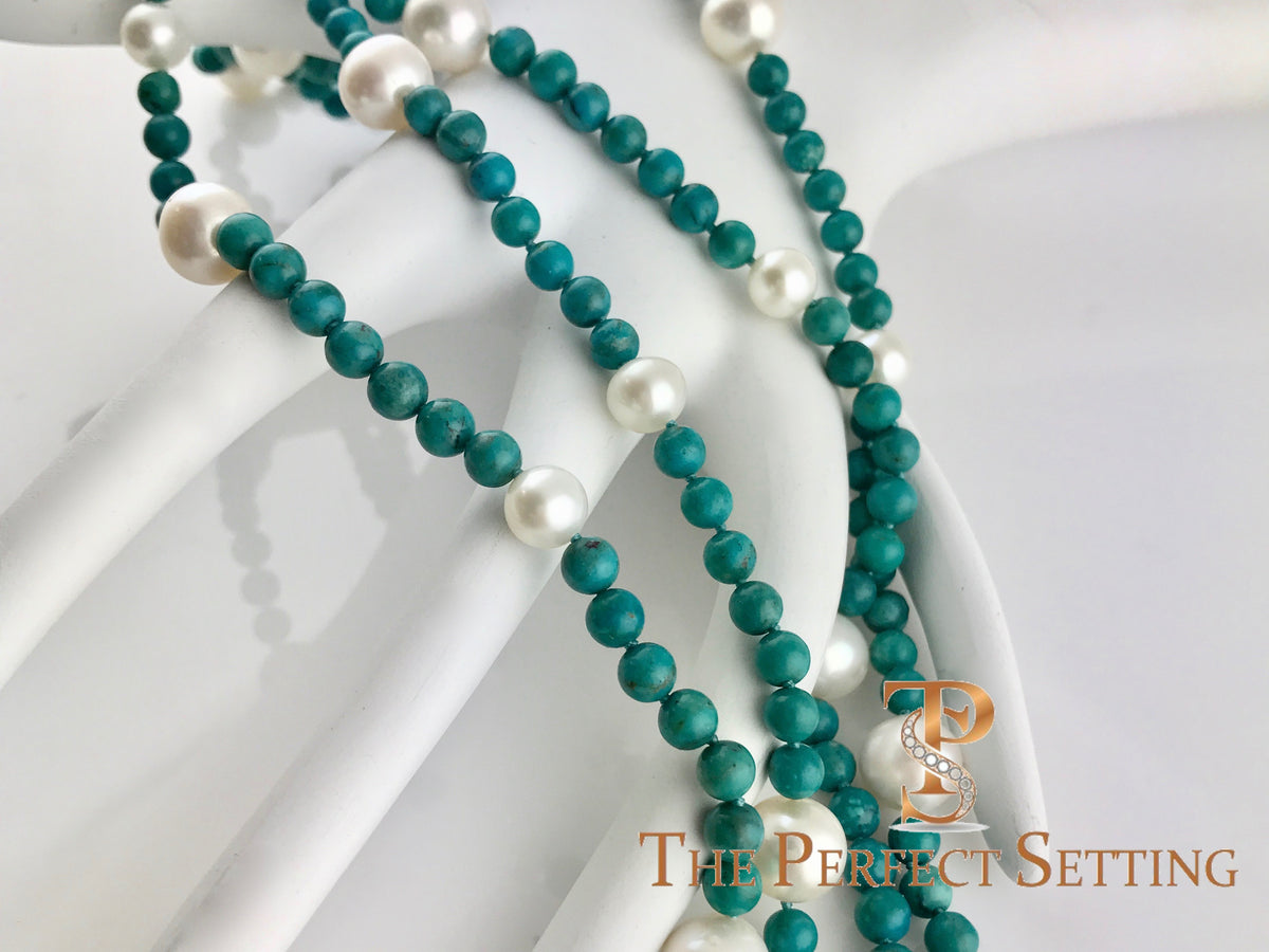Turq Pearl Ncklc