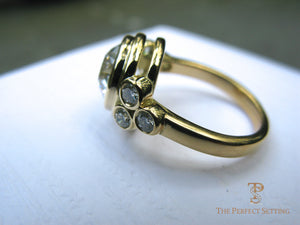 Bezel Diamond Gold Ring