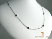 Load image into Gallery viewer, Bezel Set Sapphire Necklace