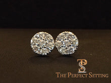 Load image into Gallery viewer, Diamond Cluster Earrings