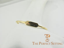 Load image into Gallery viewer, Reversible Gold Wire Diamond Birthstone Bracelet with Comfort Bar for Engraving