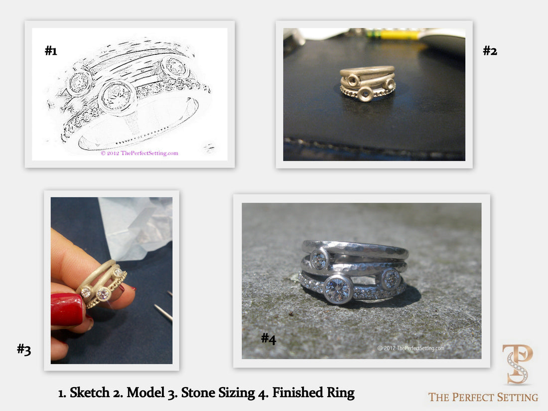 creation rustic diamond ring