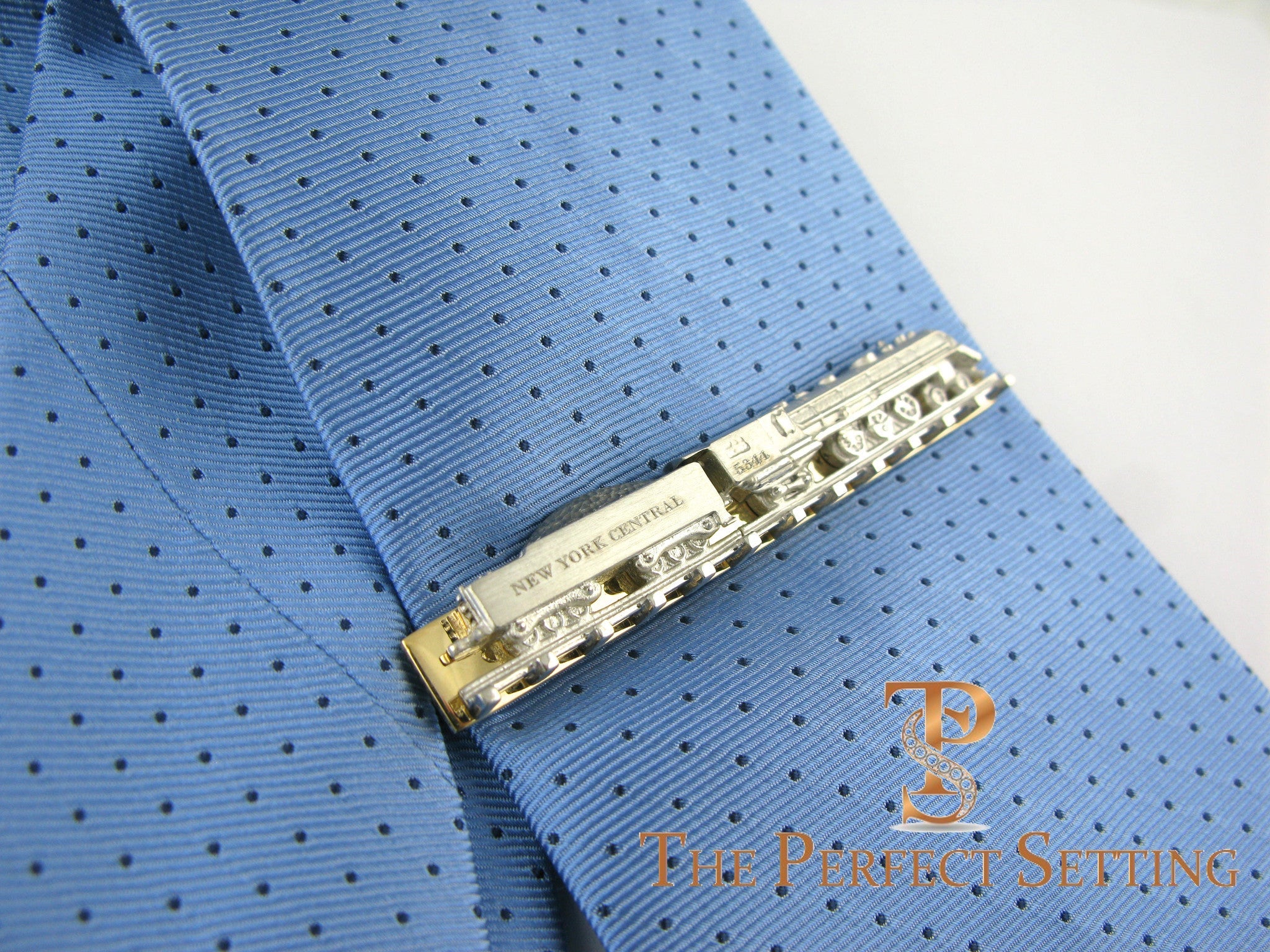 Custom Tie Clip Replica Hudson NY Central #5344 Train