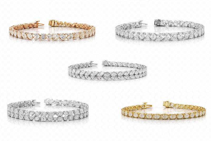 Ready to wear diamond and gold bracelets the perfect setting jewelry 