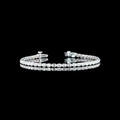 Emerald Cut Diamond Tennis Bracelet | 2.4ctw E-F VS | 14K White Gold | 6.5 Inch
