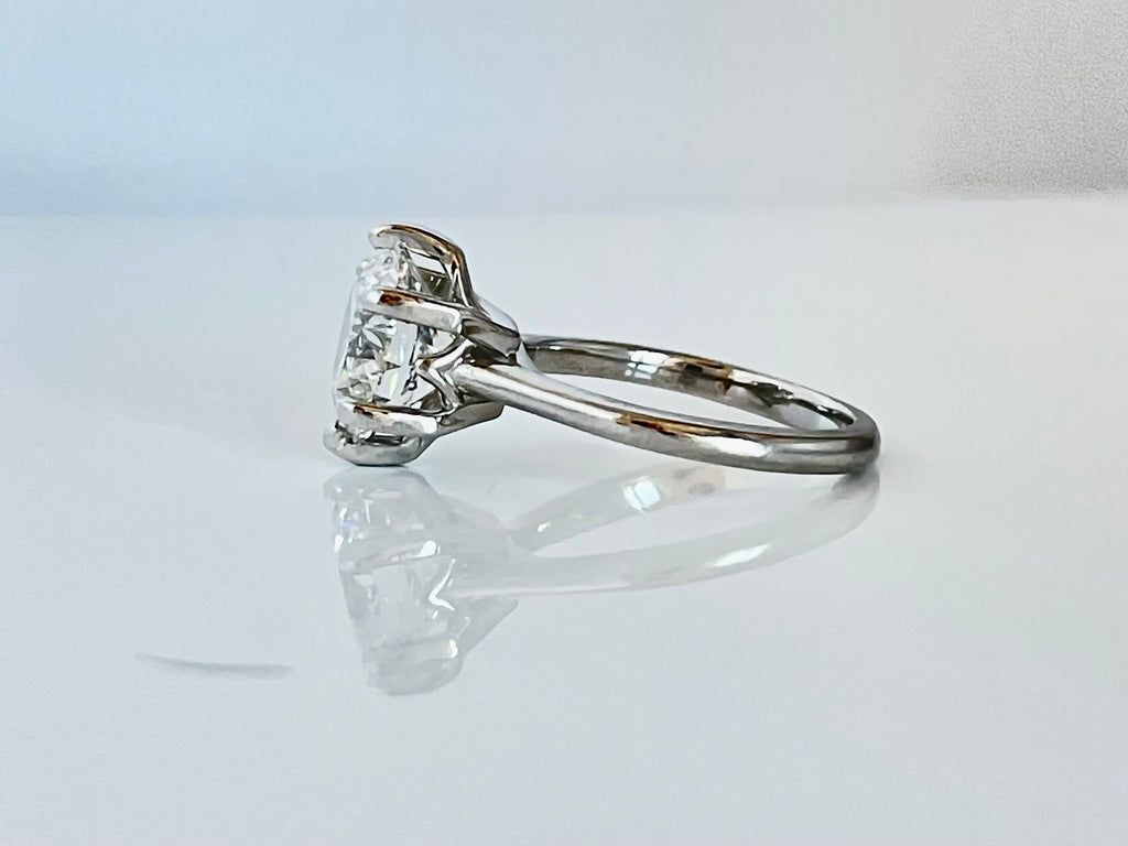 3.5 ct Lab Diamond six Prong Engagement Ring Custom