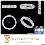 Multi-Faceted Eternity Band | Emerald Cut & Oval Diamond | Platinum 5 CTW