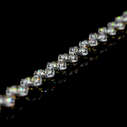 Georgian Revival Set Diamond Bracelet in 14K Yellow Gold