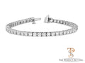 cultured lab diamond tennis bracelet