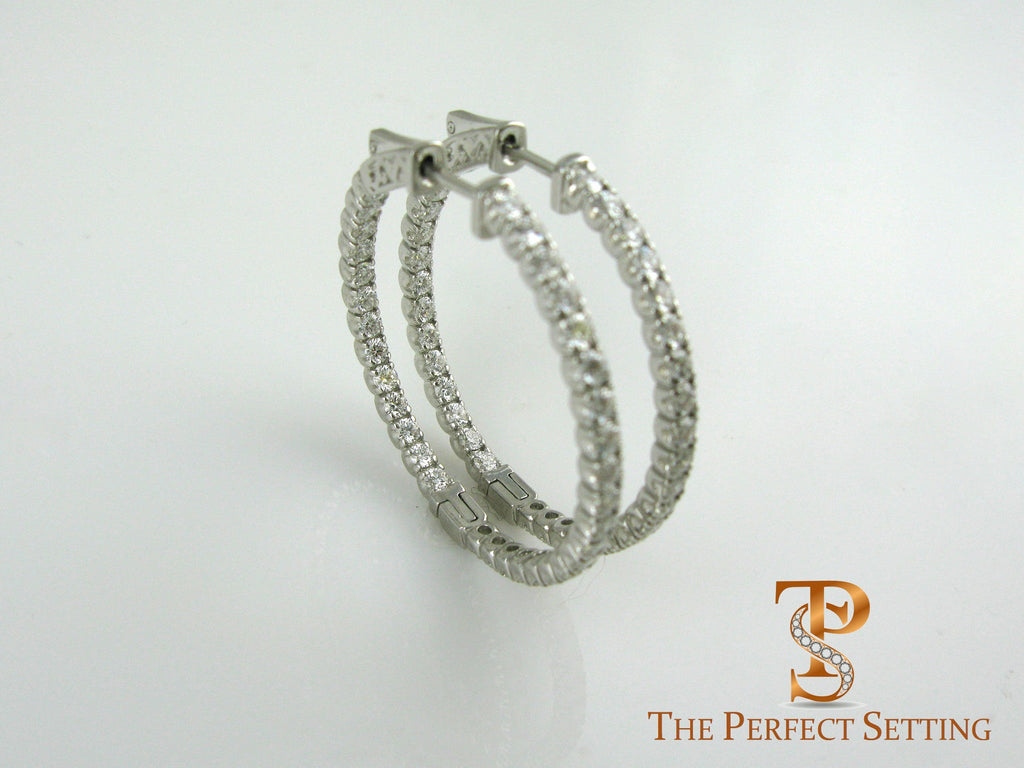 Diamond Hoop Earring