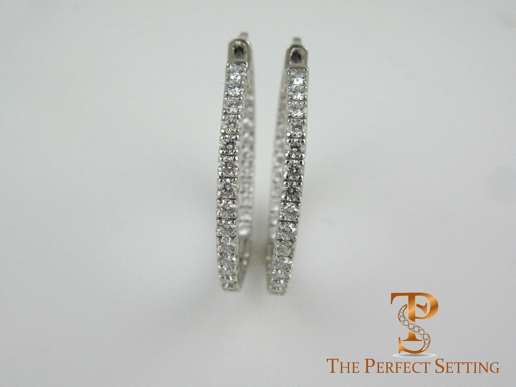 Diamond Hoop Earring