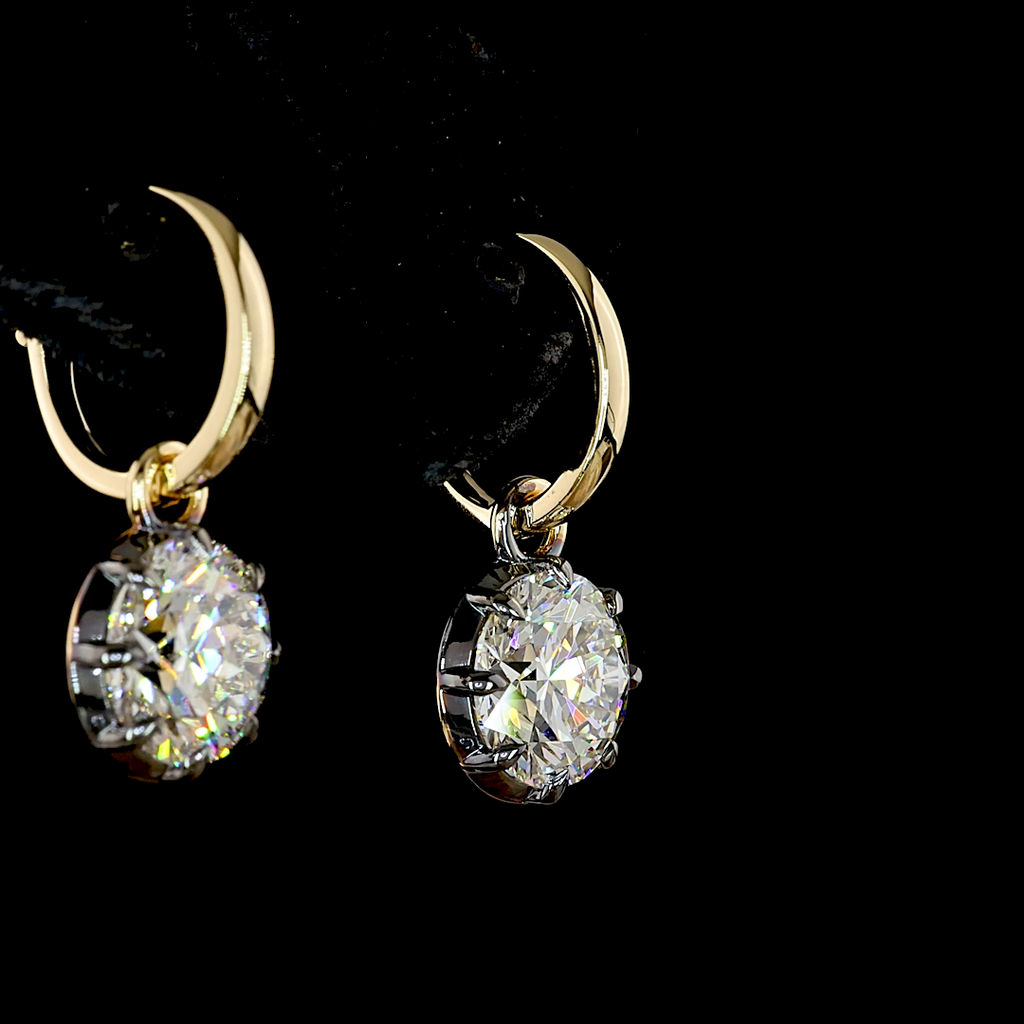 Georgian_Setting_4.05_Cts_14K_YELLOW_GOLD_Round_Lab diamond 