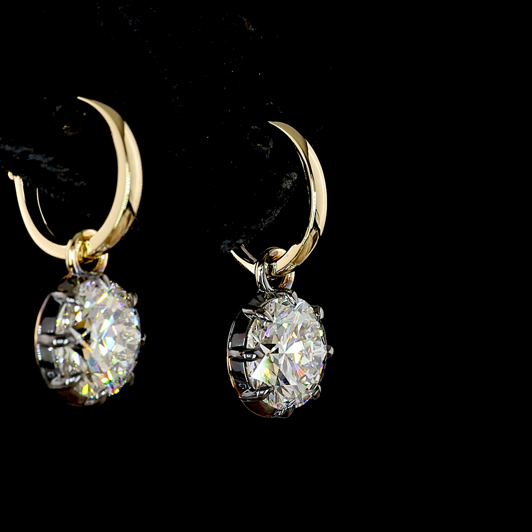 Georgian_Setting_4.05_Cts_14K_YELLOW_GOLD_Round_Lab diamond 