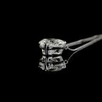 Heart Shaped Diamond Solitaire Pendant | 3.50ct E VS1 IGI | 14K White Gold | 18 Inch