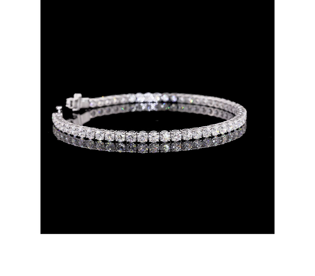 Lab Diamond Tennis Bracelet 5.56cts