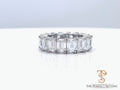 9.25 CTW Lab diamond emerald cut eternity ring