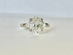 3 ct Oval and Hearts Diamond Custom Engagement Ring