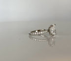 hidden Halo cushion engagement ring video