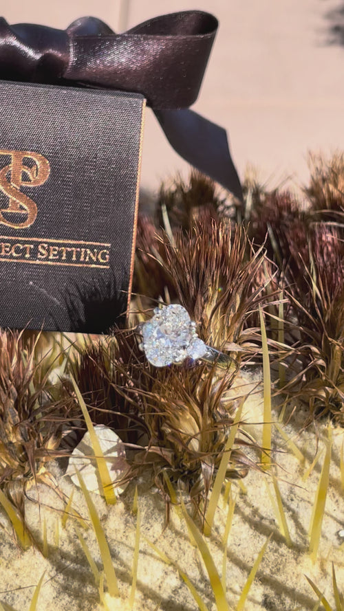 Custom Oval and Heart Lab Diamond engagement ring video