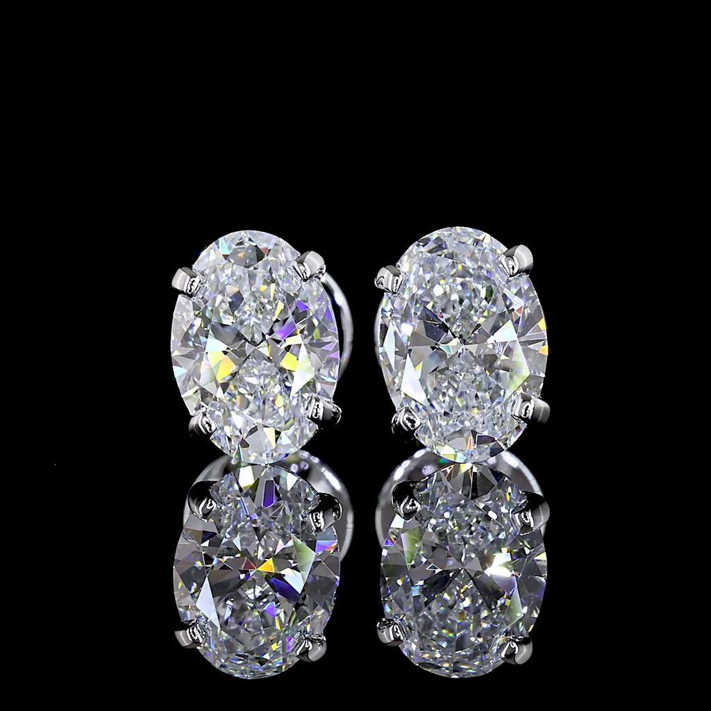 1.45 CTW Lab Diamond Oval Earring