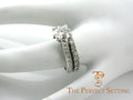 1.3 ct diamond engagement ring with diamond band 
