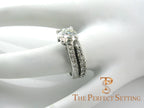 1.3 ct diamond engagement ring with diamond band 
