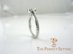 diamond engagement ring with diamond side stones