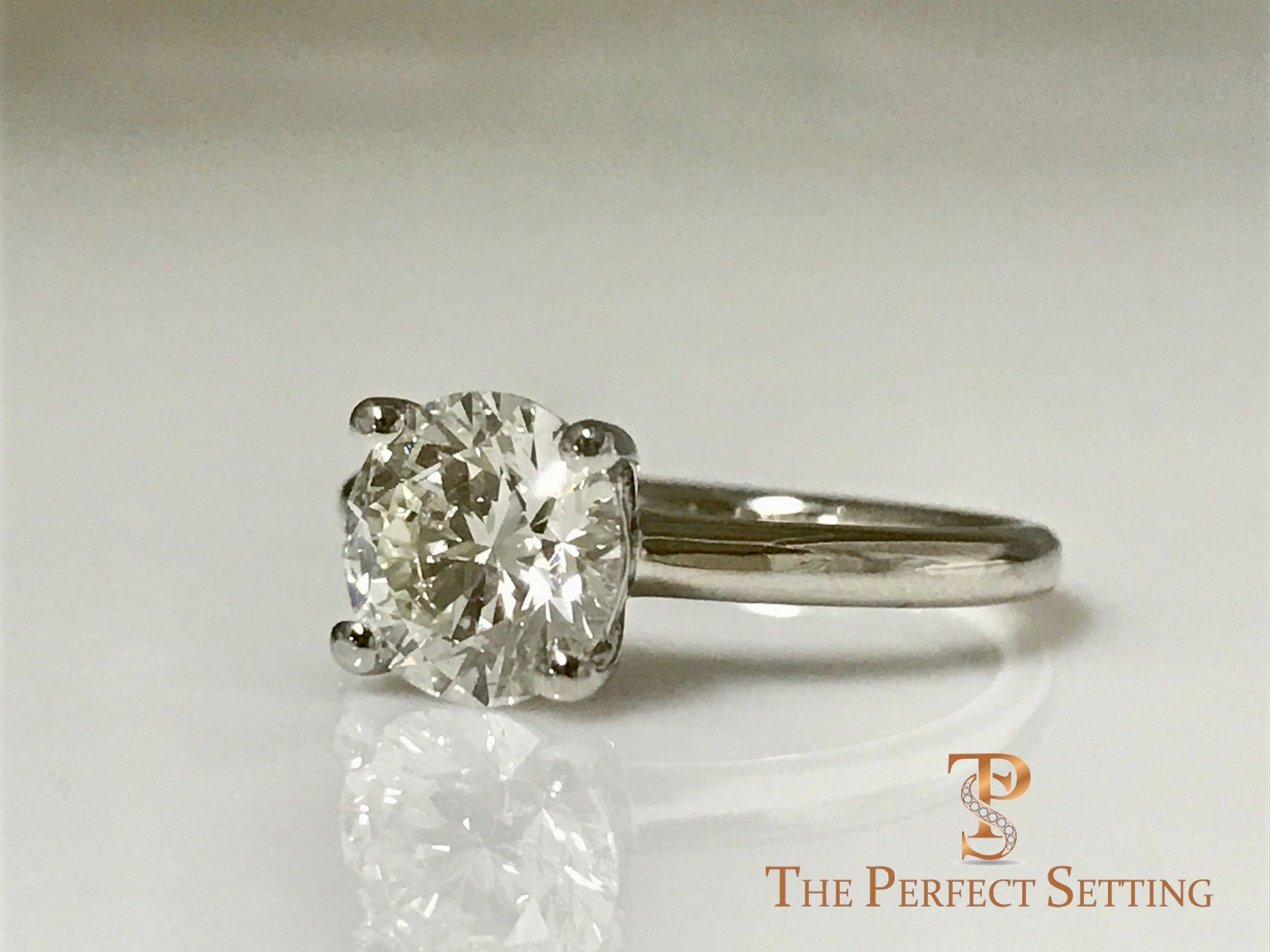 1.70 ct diamond solitaire engagement ring