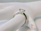 1.70 ct diamond solitaire engagement ring finger