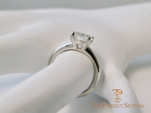 1.70 ct diamond solitaire engagement ring finger