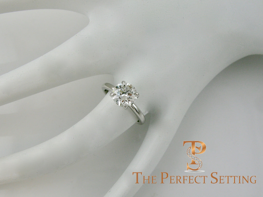 Classic Round GIA Certified Diamond Engagement Ring