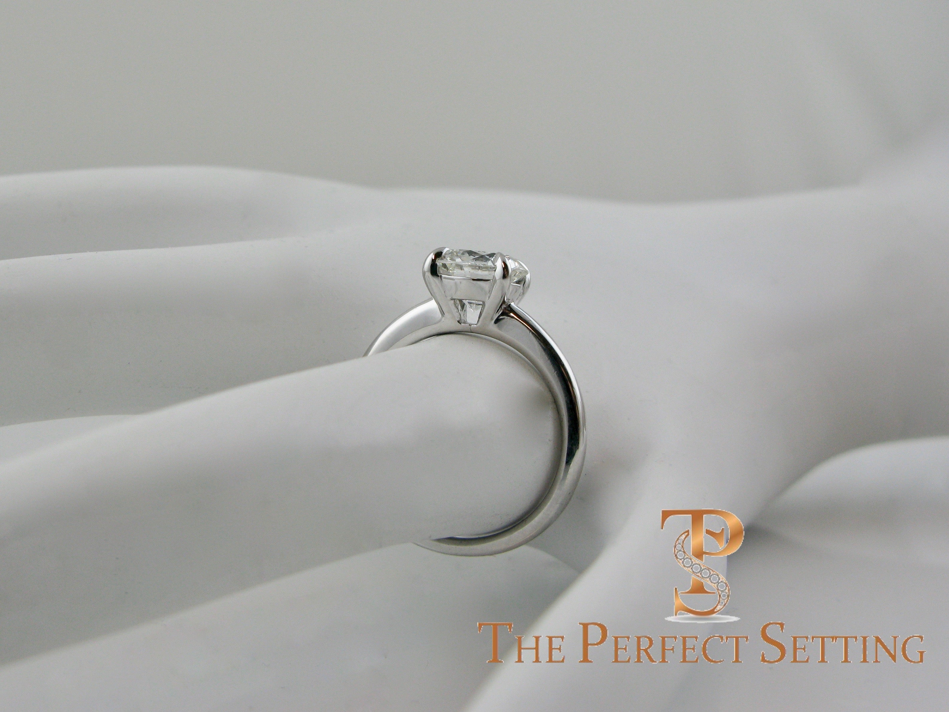 Round GIA Certified Diamond Engagement Ring