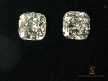 Load image into Gallery viewer, Cushion cut diamond earrings
