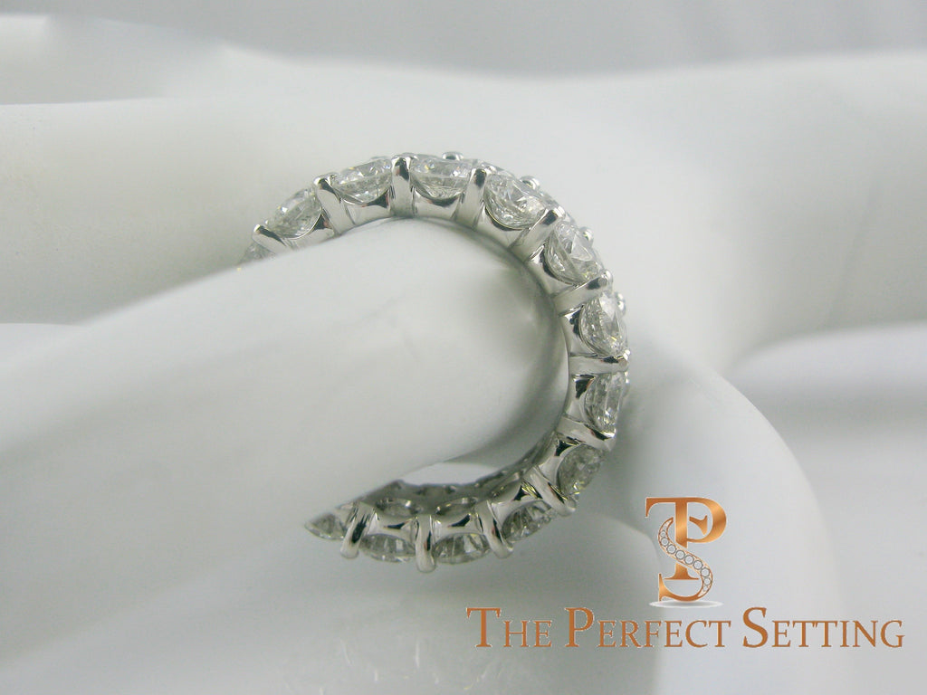 double 2 row diamond eternity band