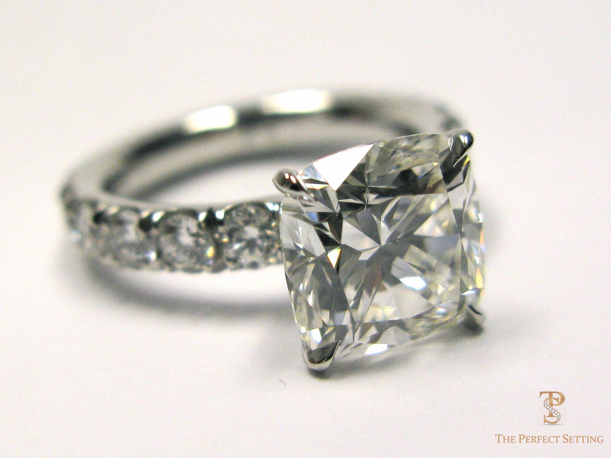 Cushion Cut Diamond Engagement Ring