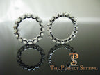 comparison U-prong platinum setting eternity band 