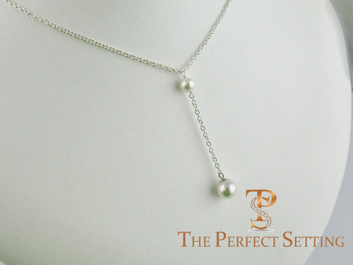 Akoya Pearl Lariat Necklace