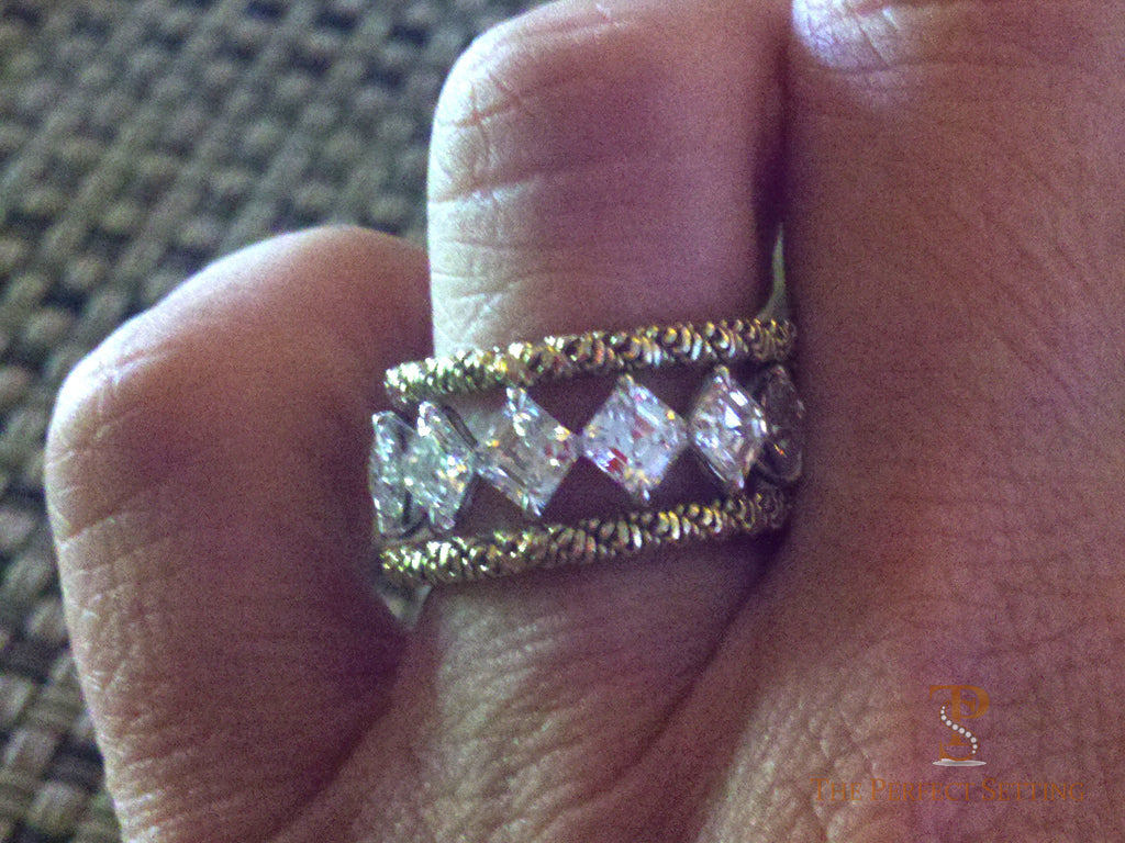 Asscher Cut Diamond Eternity Band