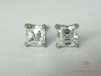 Asscher Cut Diamond Earrings