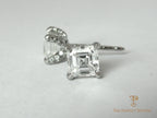 Asscher Cut Diamond Earrings