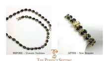 Load image into Gallery viewer, Reset unworn sapphire necklace into tennis bracelet