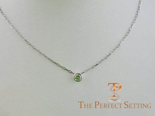 Bezel Set Diamond on Fancy Chain