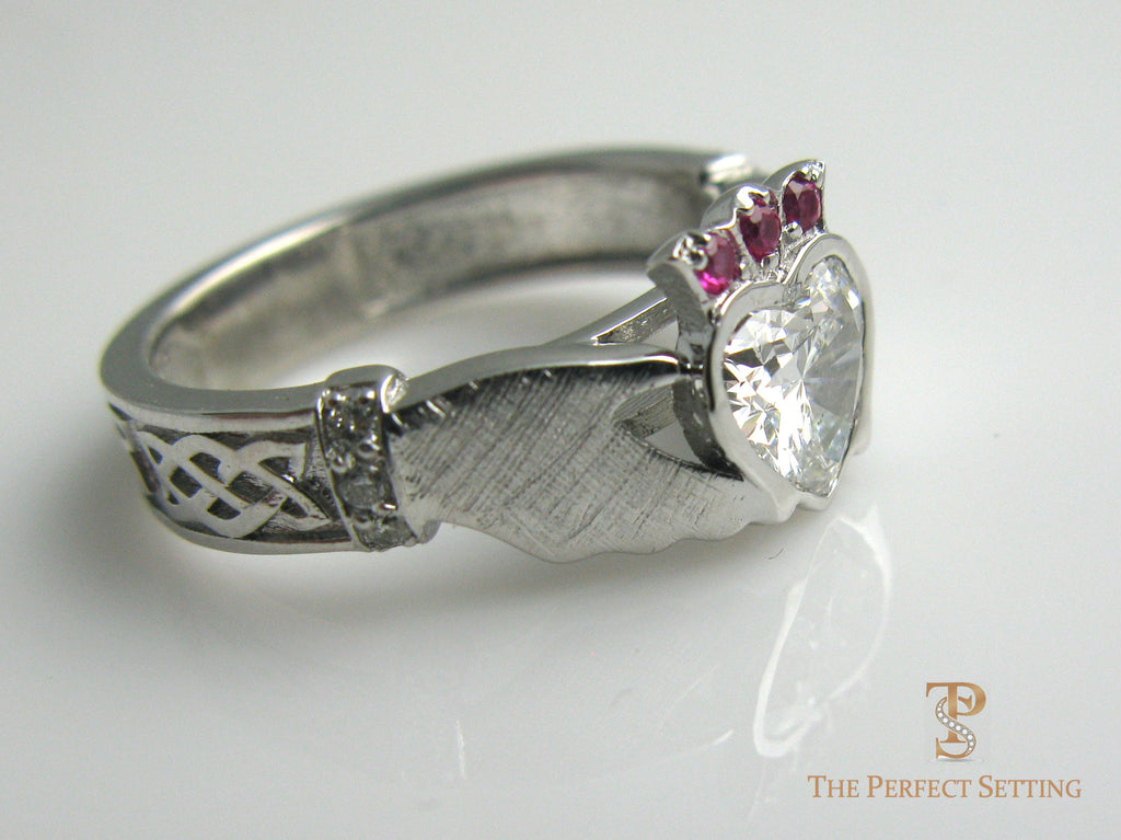 Claddagh Celtic Knot Diamond Ring