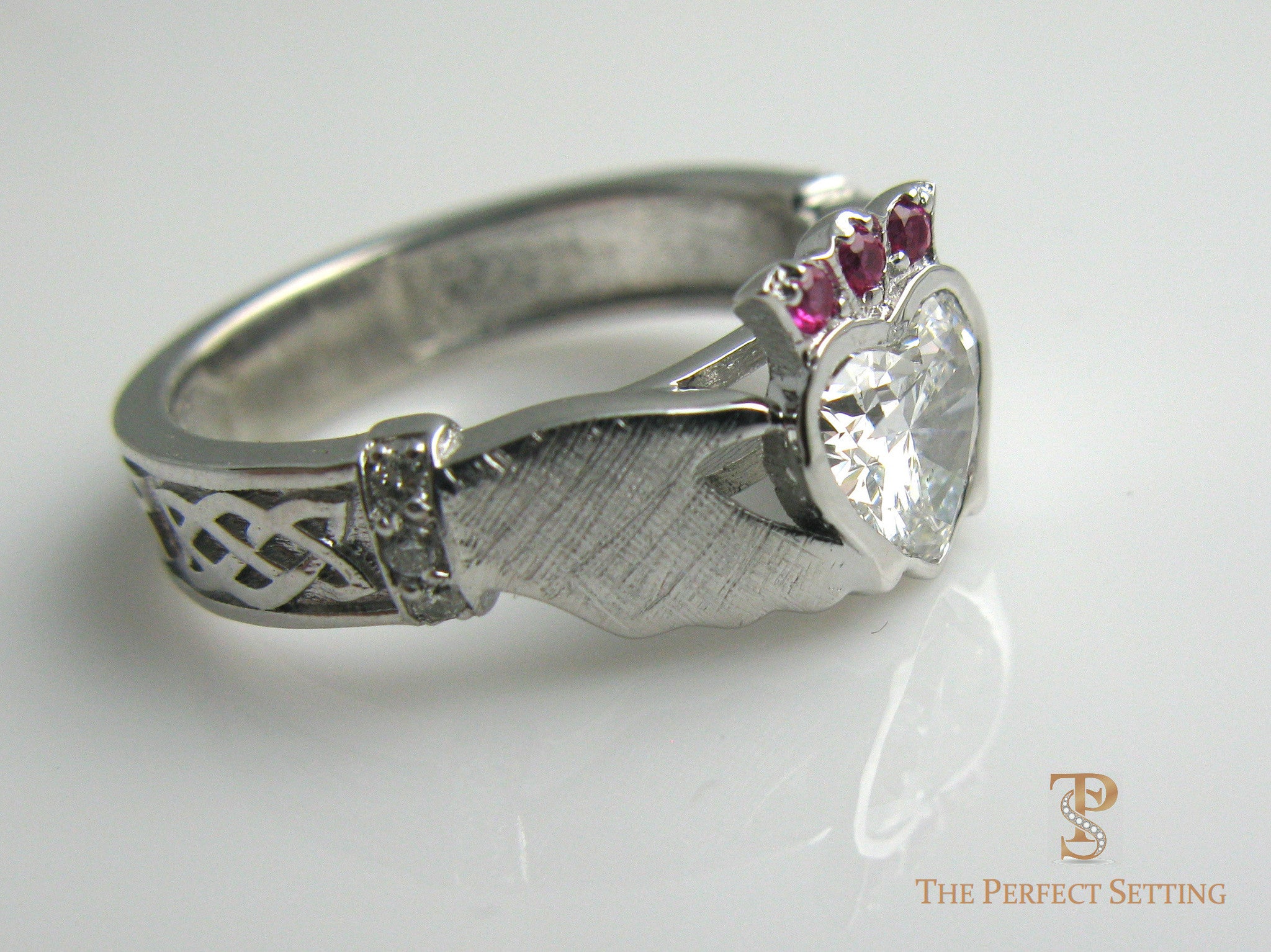Claddagh Celtic Knot Diamond Ring