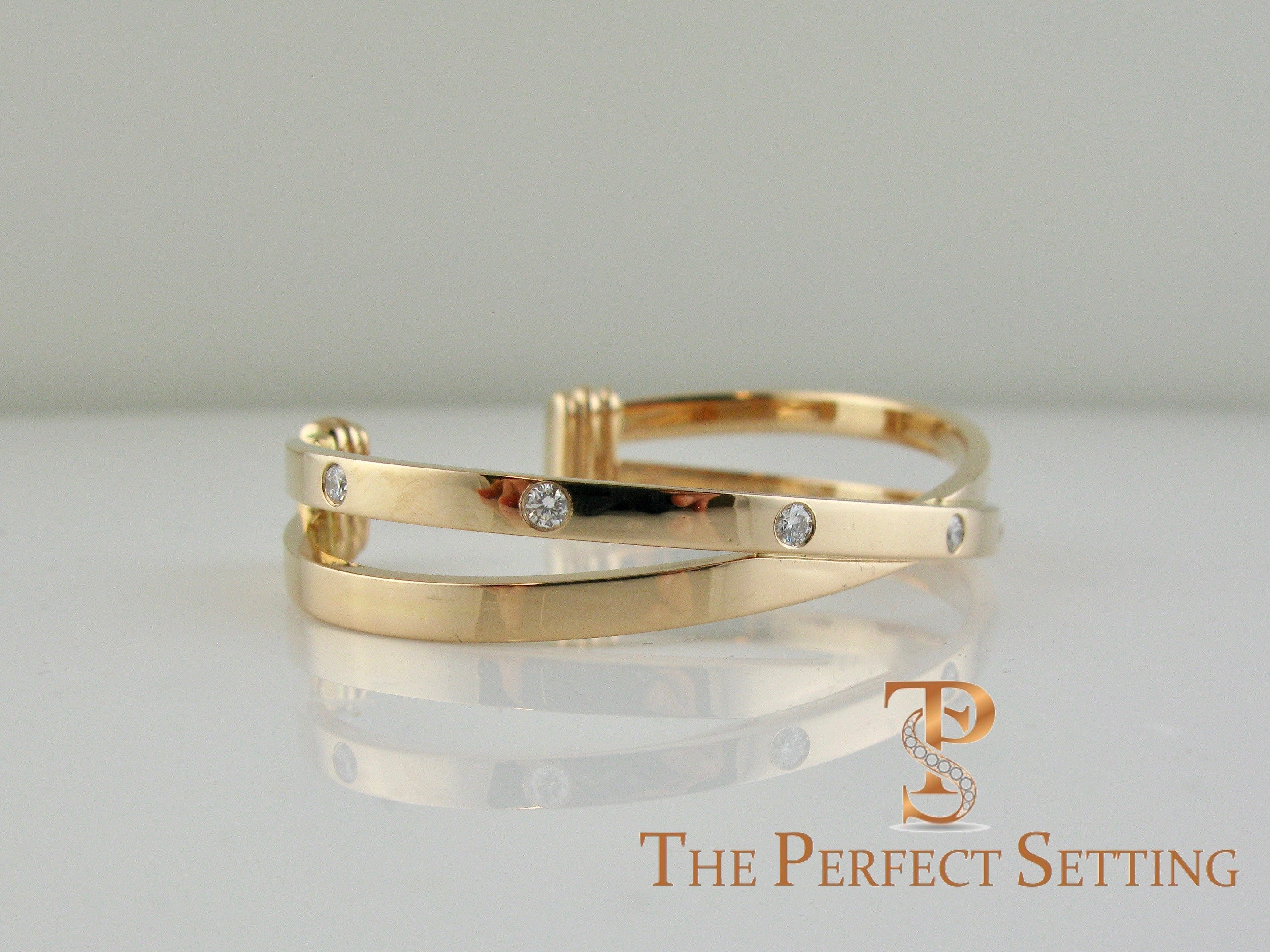 criss cross cuff stacking love bracelet