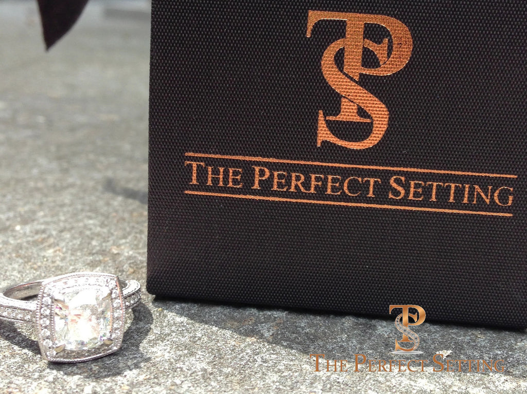 Cushion Cut Diamond Halo Ring